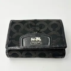 コーチ　折財布　ウォレット　オプアート　ブラック　1539