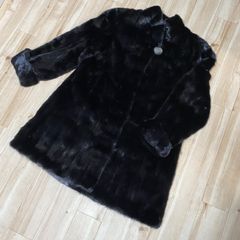 LANVIN ランバン 毛皮 ミンク サガミンク ファーコート ブラック