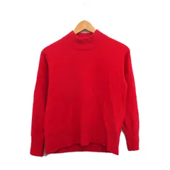 ロペ ROPE ニット セーター 長袖 ハイネック ウール F シンプル レッド 赤 /KT19
