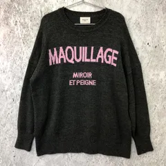 Rouge vif ルージュヴィフ ロゴ入り ニット セーター グレー 〇◇のサムネイル