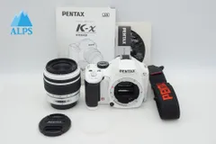 ★並品★ペンタックス K-x 18-55 レンズセット #19734 Pentax K-x ホワイト 18-55mm & 55-300mmレンズセット Pentax K-x