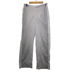 adidas/アディダス 00年代/00’s ナイロンパンツ トレーニングウェア ポリエステルパンツ ワンポイント刺繡 INDONESIA製  Mサイズ グレー