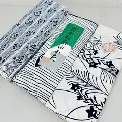 綿浴衣 反物 3本 反物まとめ売り リメイク材料 m-702