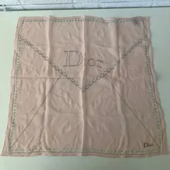 Christian Dior　ディオール　ハンカチーフ　ピンク系　5653