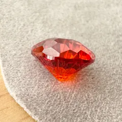 【灯のような赤】ジルコニア 花火カット 10mm 大粒ルース｜赤系 No.2 緋灯｜ハンドメイド素材・アクセサリーパーツ