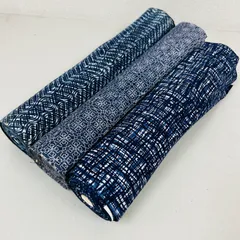 綿浴衣 反物 3本 反物まとめ売り リメイク材料 m-706