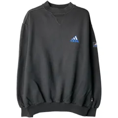 古着 90~00年代 アディダス adidas CORPORATE LOGO LINE ワンポイントロゴスウェットシャツ トレーナー メンズM相当/eaa598776