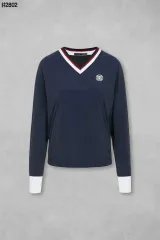 G FORE(ジーフォア) ウーブン ニット ハイブリッド Vネック プルオーバー