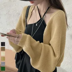 ボレロニットカーディガン クロップド丈ボレロニットカーディガン クロップド丈(T)