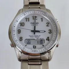 松前223　CASIO カシオ  G-SHOCK ジーショック LINEAGE LCW-M100TSE-7AJF 電波ソーラー ホワイト×シルバー デジアナ　ケース・箱・取説あり　腕時計　松前R56号店