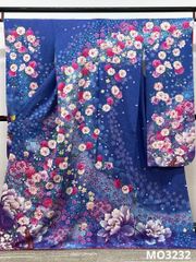 振袖 金通し 紋意匠 扇 桜 身丈166cm 撥水加工済 MO3232
