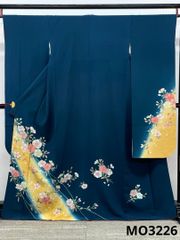 振袖 金駒 金彩 手描き 桜 身丈162cm 撥水加工済 MO3226