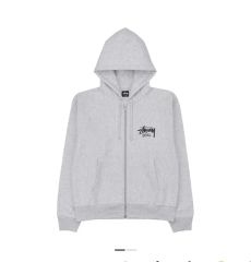 STU ストック ソウル WHO ジップアップ アッシュ ヘザー