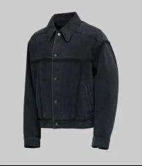 クアー フェイディド ウォッシュ トラッカー ジャケット (ブラック)