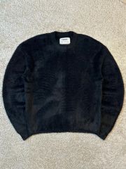 M NOMANUAL(ノーマニュアル) CROPPED HAIRY ニット ブラック