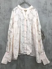 olu. オルドット 3WAY ジャガード ブラウス シャツ sizeF/アイボリー ◇■ レディース