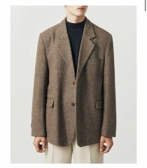 SUARE ヘリテイジ ブレーザー ヘリンボーン ブラウン m