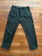 ザラ(正規品) メンズ デニム カーキ