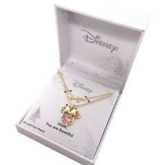 ディズニー アクセサリー Disney DISNEY ミニーマウス Minnie Mouse "Mom,You are Bowtiful" ネックレス 二重 D44523G