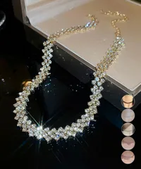 キラキララインストーンネックレス (T)