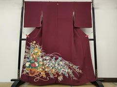 平和屋着物○全通柄袋帯 唐織 松葉青海波文 金糸 正絹 逸品 CAAT1025hy