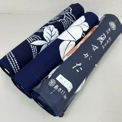 綿浴衣 反物 3本 反物まとめ売り リメイク材料 m-710