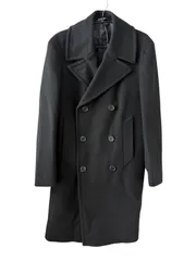 【一点物】】PolobyRalphLauren ポロバイラルフローレン ロングコート コート ブラック メンズ Mサイズ D6