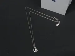 4℃ ヨンドシー ラインストーン ネックレス ペンダント アクセサリー レディース シルバー系 DK5305のサムネイル