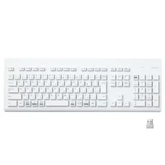 【新品未使用】【未開梱】エレコム　ELECOM キーボード 抗菌 (Chrome/Mac/Windows11対応) ［ワイヤレス /USB］ ホワイト TK-WS02DMKWH
