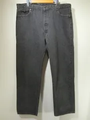 ビッグサイズ USA製 90s ビンテージ Levi's リーバイス 501 0658 先染め ヤーンダイ ブラック デニム パンツ ジーンズ 表記42×32 実寸38.5×31.5 80s