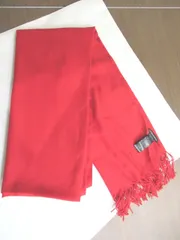 美品☆　EMPORIO ARMANI 　エンポリオアルマーニ 　マフラー　ストール　レッド　赤　全長約１８４㎝