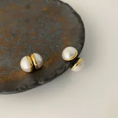 ピアス アクセサリー レディース パール 個性 韓国 ファッション 雑貨 かわいい おしゃれ 北欧 送料無料 [K] (T)