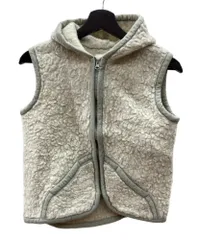 コールドブレーカー COLD BREAKER Vest ROBBY ロビー ウール WOOL 毛 フード フーディ ジップアップ ボア フリース ポーランド製 ライトグレー GRAY 灰色 43609 ベスト 無地 グレー XLサイズ 104LT-275のサムネイル