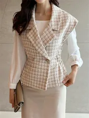 カジュアルレトロシンプルベスト (T)