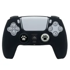 ☆ ブラック ☆ PS5 コントローラーカバー PS5 コントローラーカバー Playstation5 プレステ 保護 汚れ防止 おしゃれ かわいい シリコンカバー プレイステーション5 保護カバー グリップ 滑り止め 簡単装着 大人 傷防止