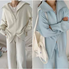 ニットセーター＋パンツ セットアップ (T)