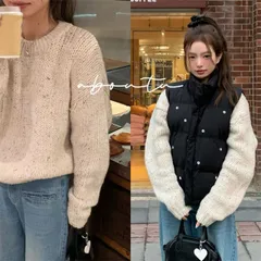 種類2：フリーサイズ/ベストジャケット 厚手トップス カジュアル系 ベストジャケット/ニットセーター (T)