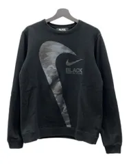 コムデギャルソン COMME des GARCONS BLACK × NIKE ナイキ 18AW SWEATSHIRT スウェットシャツ クルーネック トレーナー 長袖 黒 1B-T107 スウェット ロゴ ブラック Mサイズ 104MT-2396のサムネイル