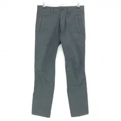 【美品】オークリー パンツ 杢グレー ロゴ刺しゅう ストレッチ コットン混 メンズ 33 ゴルフウェア Oakley