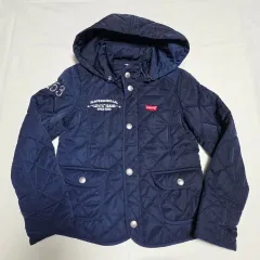 身長 130 リーバイス ネイビー キルティング フード ジャケット