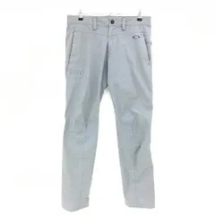 オークリー パンツ グレー ロゴ刺しゅう ストレッチ コットン混 メンズ 33 ゴルフウェア Oakley