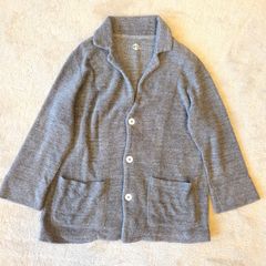 【美品】45r フォーティファイブアール シングル ジャケット カーディガン 日本製】45R（フォーティファイブアール） コットンカーディガン