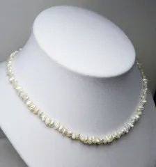 淡水パールネックレス  6㎜ バロック アレルギー症対応