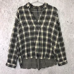 HEART MARKET ハートマーケット チェック シャツ ブラック ホワイト FREEサイズ 〇◇