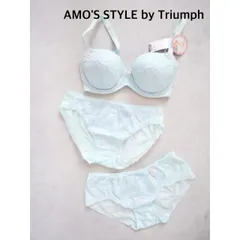 【新品】 AMO'S STYLE by Triumph　アモスタイルバイトリンプ  ブラジャー&ショーツ2枚 3Pセット　E65/M    送料込み　6461344