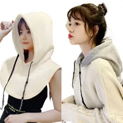 つけ襟 付け襟 パーカー襟 レディース 付け衿 フェイクカラー フード付き フード付き襟 つけえり カジュアル ネックウォーマー 重ね着 レイヤード 女性用 タートルネック 大人可愛い 暖かい