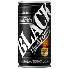 アサヒ飲料 WONDA(ワンダ) ブラック ザ アロマ 185g缶×30本入| 送料無料 缶コーヒー コーヒー 珈琲 無糖 ストック ドリンク カフェ ボトルコーヒー ケース買い まとめ買い 業者 仕入れ 大量 ジュース 備蓄 ブラックコーヒーのサムネイル