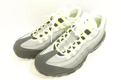 【中古】 NIKE メンズスニーカー 28cm AIR MAX 95 OG NIKE 28cm 黒 ブラック グレー 灰 黄緑 イエローグリーン