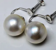 マベ真珠 10㎜up イヤリング