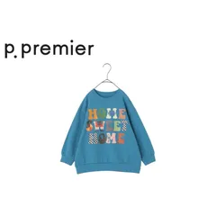 p.premier ／ ピードットプルミエ 子供服 ヴィンテージファブリックフォトロゴトレーナー女の子　男の子